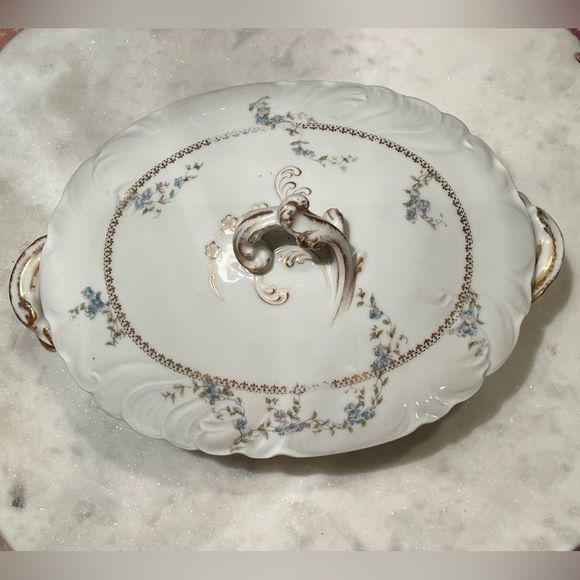 CH Field Haviland Limoges Oval Serving Dish with Lid - Picture 2 of 11